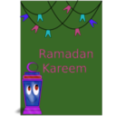 download Ramadan Kareem clipart image with 225 hue color