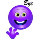 download Yellow Bye Happy Smiley Emoticon clipart image with 225 hue color