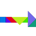 download Tangram clipart image with 45 hue color