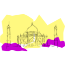 download India The Taj Mahal clipart image with 225 hue color