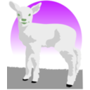 download Lamb clipart image with 225 hue color