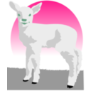 download Lamb clipart image with 270 hue color
