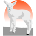 download Lamb clipart image with 315 hue color