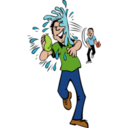 download Water Fight clipart image with 0 hue color