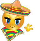 Mexican Girl Smiley Emoticon