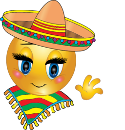 Mexican Girl Smiley Emoticon