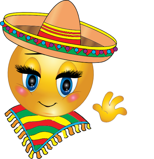 Mexican Girl Smiley Emoticon