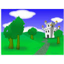 download Castle clipart image with 45 hue color