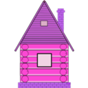 download Russian Wood House clipart image with 270 hue color