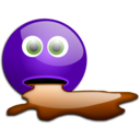 download Sick Smiley clipart image with 270 hue color