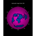 download Azimuth Map clipart image with 90 hue color