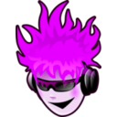 download Music clipart image with 270 hue color