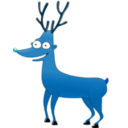download Rudolf clipart image with 180 hue color