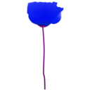 download Poppy Flower clipart image with 225 hue color