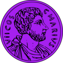 download Gaius Marius Coin clipart image with 225 hue color