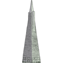 download Transamerica Building clipart image with 45 hue color