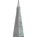 download Transamerica Building clipart image with 90 hue color