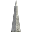 download Transamerica Building clipart image with 0 hue color