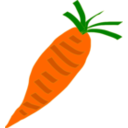 download Carrot clipart image with 0 hue color