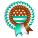 download 4th July Ribbon clipart image with 180 hue color