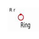 download R For Ring clipart image with 315 hue color