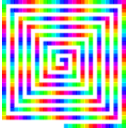 download 12 Color 480 Square Spiral clipart image with 225 hue color