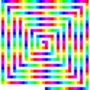 download 12 Color 480 Square Spiral clipart image with 270 hue color