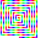 12 Color 480 Square Spiral