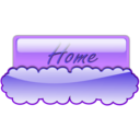 download Cloud Button 1 clipart image with 225 hue color