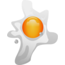 download Fried Egg clipart image with 0 hue color