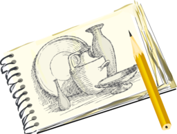 Sketchpad With Still Life Unfilled