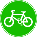 download Roadsign Cycles clipart image with 270 hue color