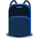 download School Bag clipart image with 45 hue color