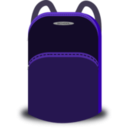 download School Bag clipart image with 90 hue color