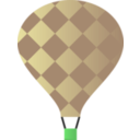 download Hot Air Balloon clipart image with 90 hue color