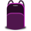 download School Bag clipart image with 135 hue color