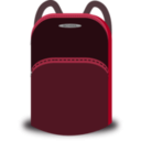 download School Bag clipart image with 180 hue color