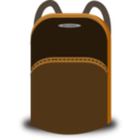 download School Bag clipart image with 225 hue color