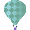 download Hot Air Balloon clipart image with 225 hue color