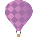 download Hot Air Balloon clipart image with 0 hue color