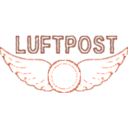 download Vintage Luftpost Rubber Stamp clipart image with 135 hue color