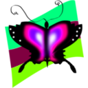 download Butterfly clipart image with 90 hue color