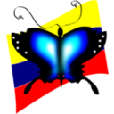 download Butterfly clipart image with 0 hue color