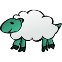 download Sheep clipart image with 135 hue color