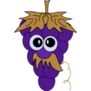 download Red Grapes clipart image with 270 hue color