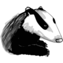 download Badger clipart image with 45 hue color