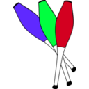 download Clubs Juggling clipart image with 135 hue color