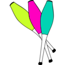 download Clubs Juggling clipart image with 315 hue color