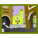 download Piazza Della Vittoria Lodi Italia clipart image with 45 hue color