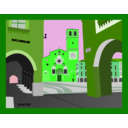 download Piazza Della Vittoria Lodi Italia clipart image with 90 hue color
